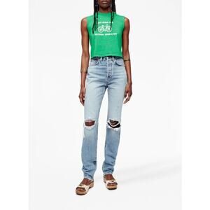 NEW! RE/DONE Super High Drainpipe Size 24 Destroy Wrecking Blue $325 msrp G19-3